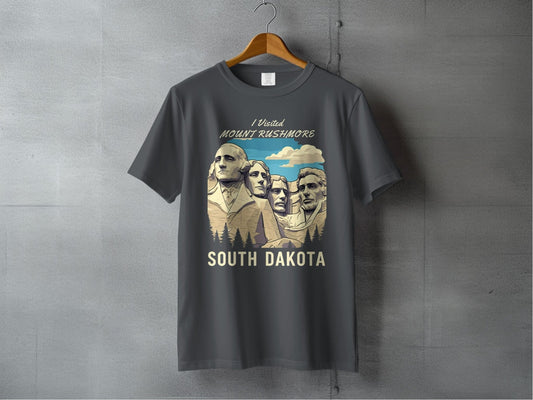 "I Visited Mount Rushmore South Dakota" T-Shirt - S - Sloth & Duck