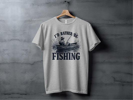 "I'd Rather Be Fishing" Graphic T-Shirt - T-Shirts - Sloth & Duck
