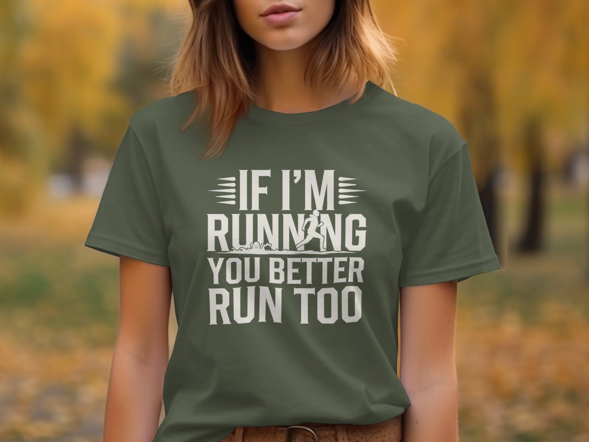 "If I'm Running You Better Run Too" T-Shirt - T-Shirt - Sloth & Duck