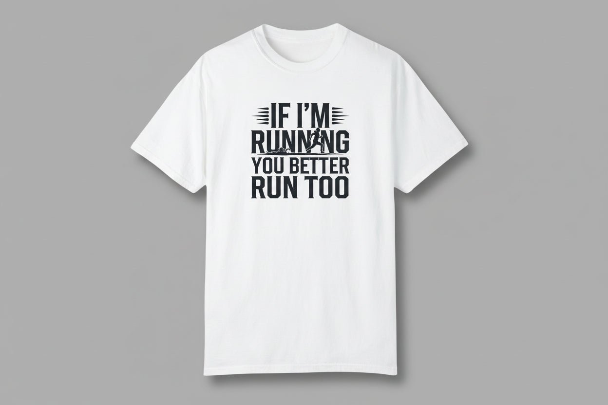 "If I'm Running You Better Run Too" T-Shirt - T-Shirts - Sloth & Duck