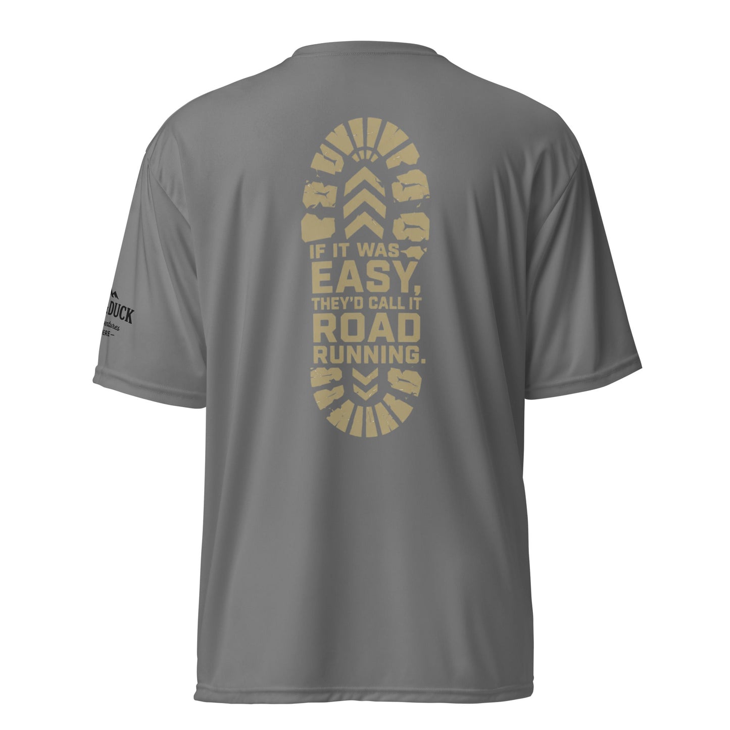 If It Was Easy, They'd Call It Road Running Performance Tee | Sloth & Duck -Graphite - Sloth & Duck
