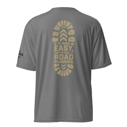 If It Was Easy, They'd Call It Road Running Performance Tee | Sloth & Duck -White - Sloth & Duck