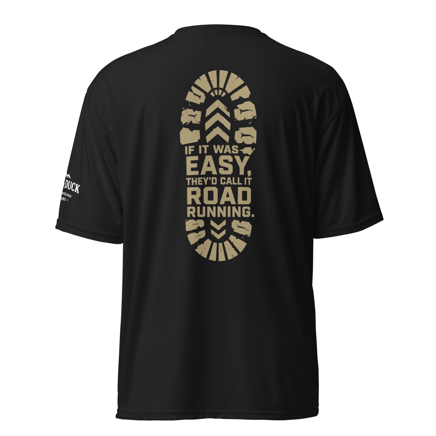 If It Was Easy, They'd Call It Road Running Performance Tee | Sloth & Duck -White - Sloth & Duck