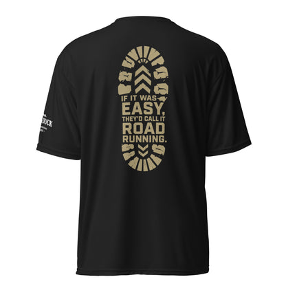 If It Was Easy, They'd Call It Road Running Performance Tee | Sloth & Duck -White - Sloth & Duck