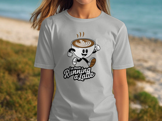 "I've Been Running A Latte" Coffee T-Shirt - T-Shirt - S - Sloth & Duck
