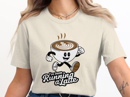 "I've Been Running A Latte" Coffee T-Shirt - T-Shirt - S - Sloth & Duck