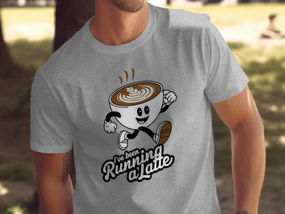"I've Been Running A Latte" Coffee T-Shirt - T-Shirt - S - Sloth & Duck