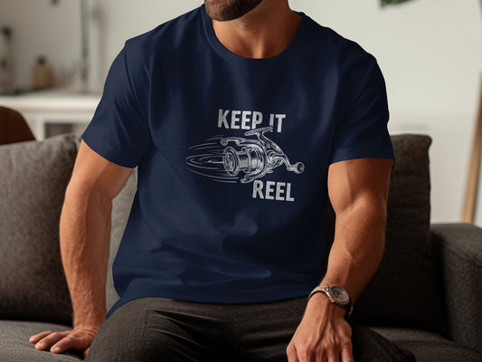 "Keep it Reel Graphic" Fishing T-Shirt - T-Shirts 1 - Sloth & Duck