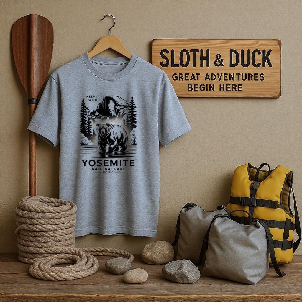 "Keep it Wild" Yosemite National Park T-Shirt - S - Sloth & Duck