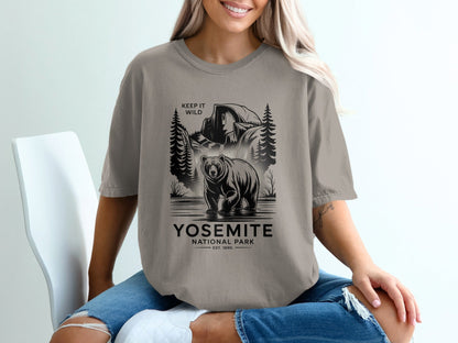 "Keep it Wild" Yosemite National Park T-Shirt - S - Sloth & Duck