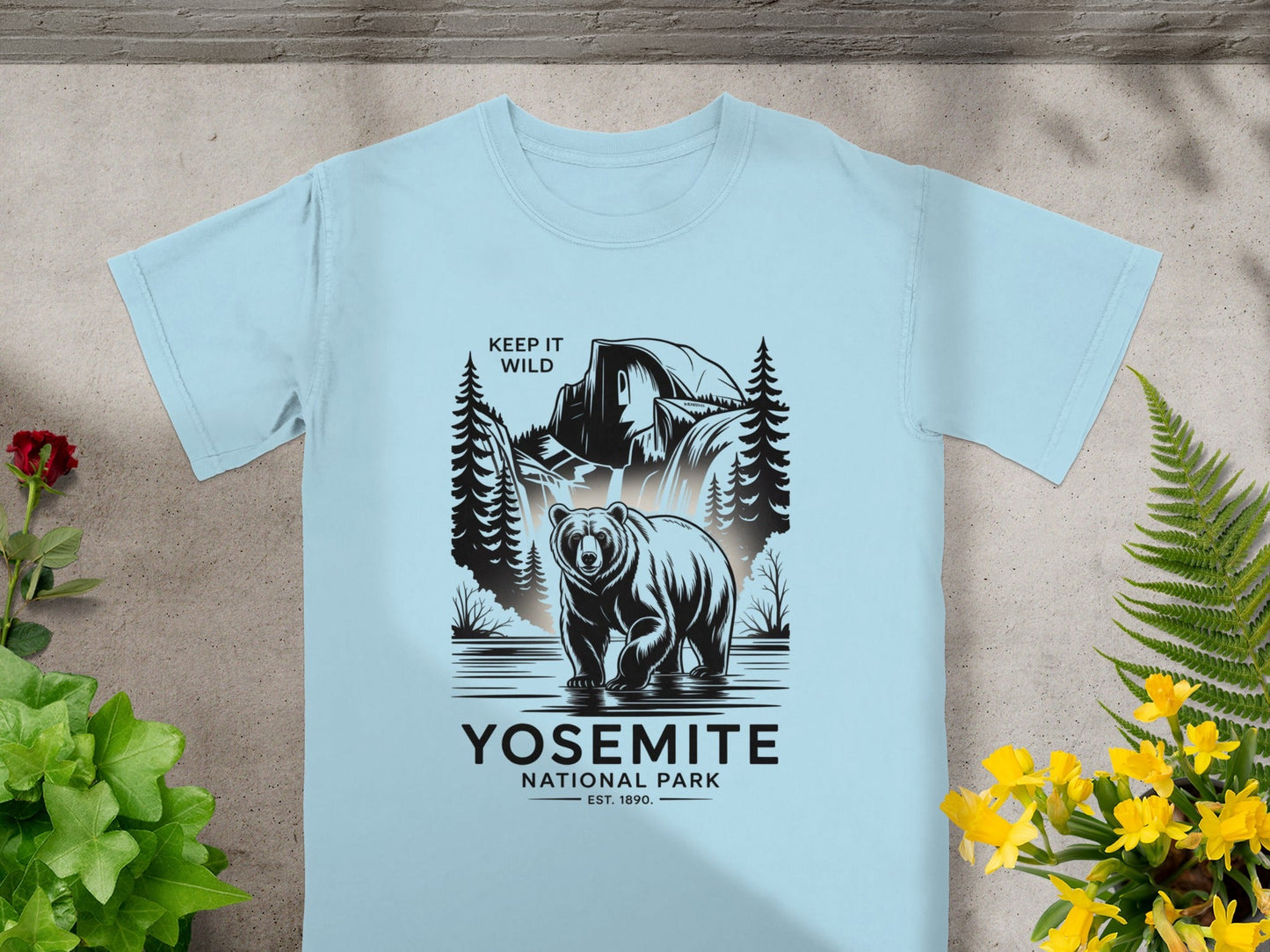 "Keep it Wild" Yosemite National Park T-Shirt - S - Sloth & Duck