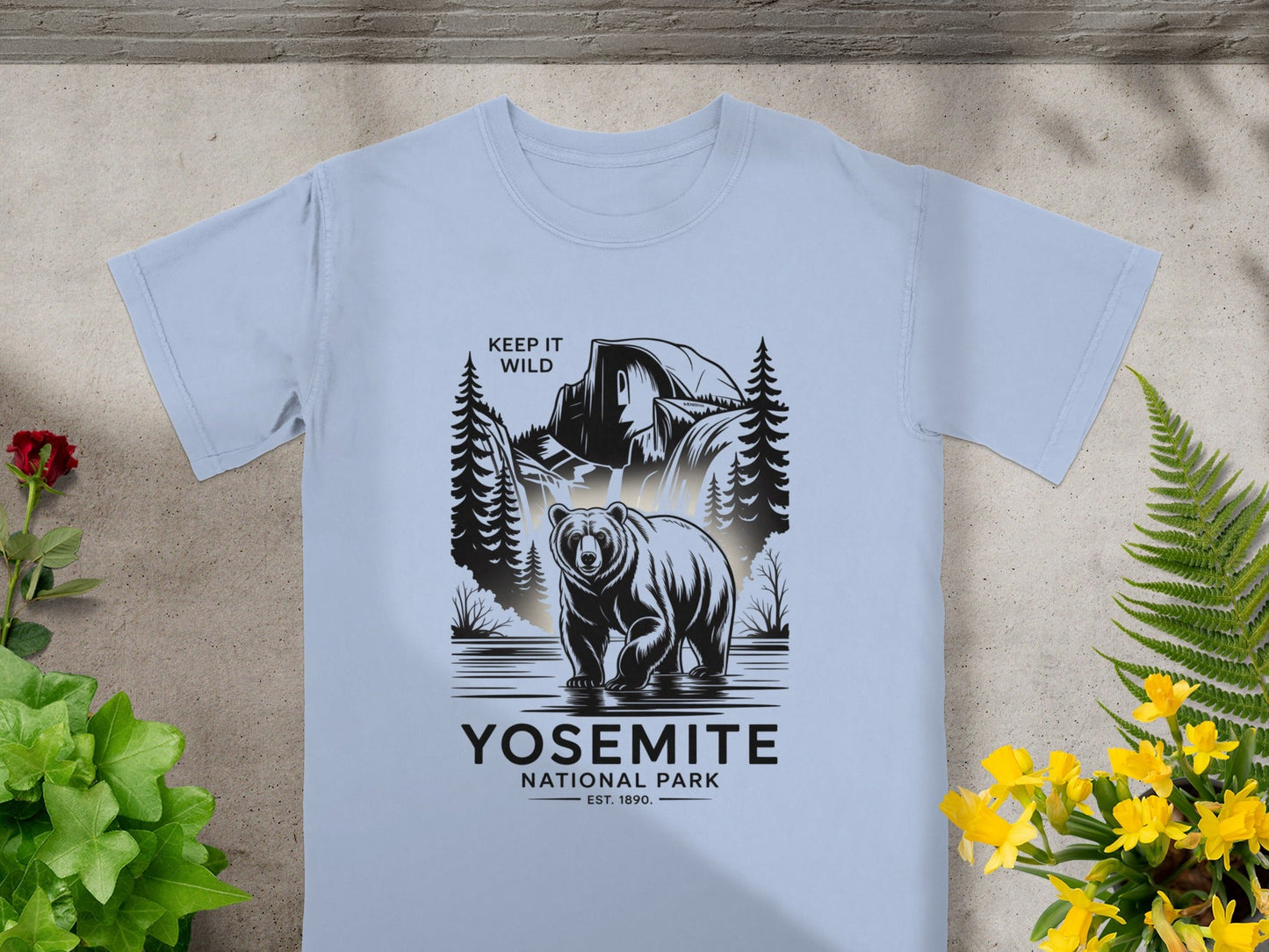 "Keep it Wild" Yosemite National Park T-Shirt - S - Sloth & Duck
