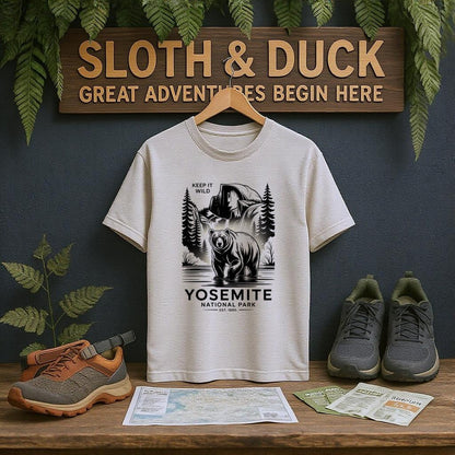 "Keep it Wild" Yosemite National Park T-Shirt - S - Sloth & Duck