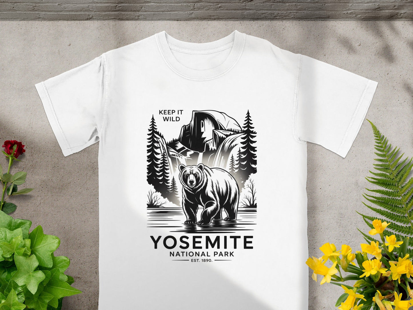 "Keep it Wild" Yosemite National Park T-Shirt - S - Sloth & Duck