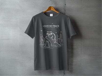 "Leave No Trace" Congaree National Park Raccoon Shirt - S - Sloth & Duck