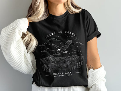 "Leave No Trace" Crater Lake National Park T-Shirt - S - Sloth & Duck
