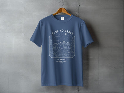 "Leave No Trace" Olympic National Park T-Shirt - S - Sloth & Duck
