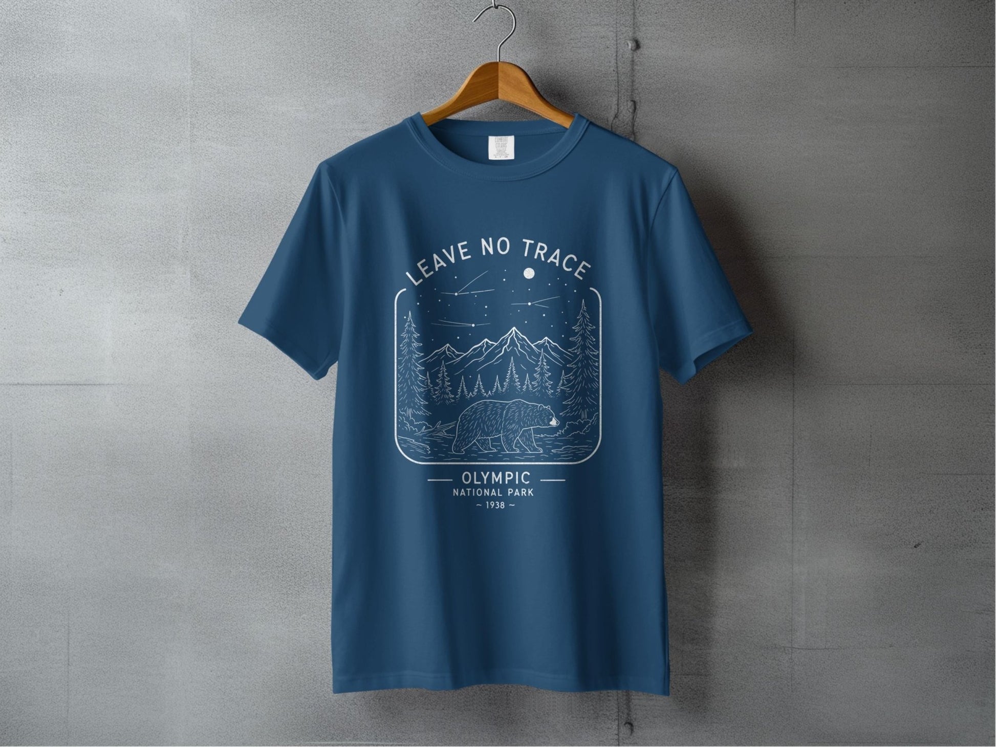 "Leave No Trace" Olympic National Park T-Shirt - S - Sloth & Duck