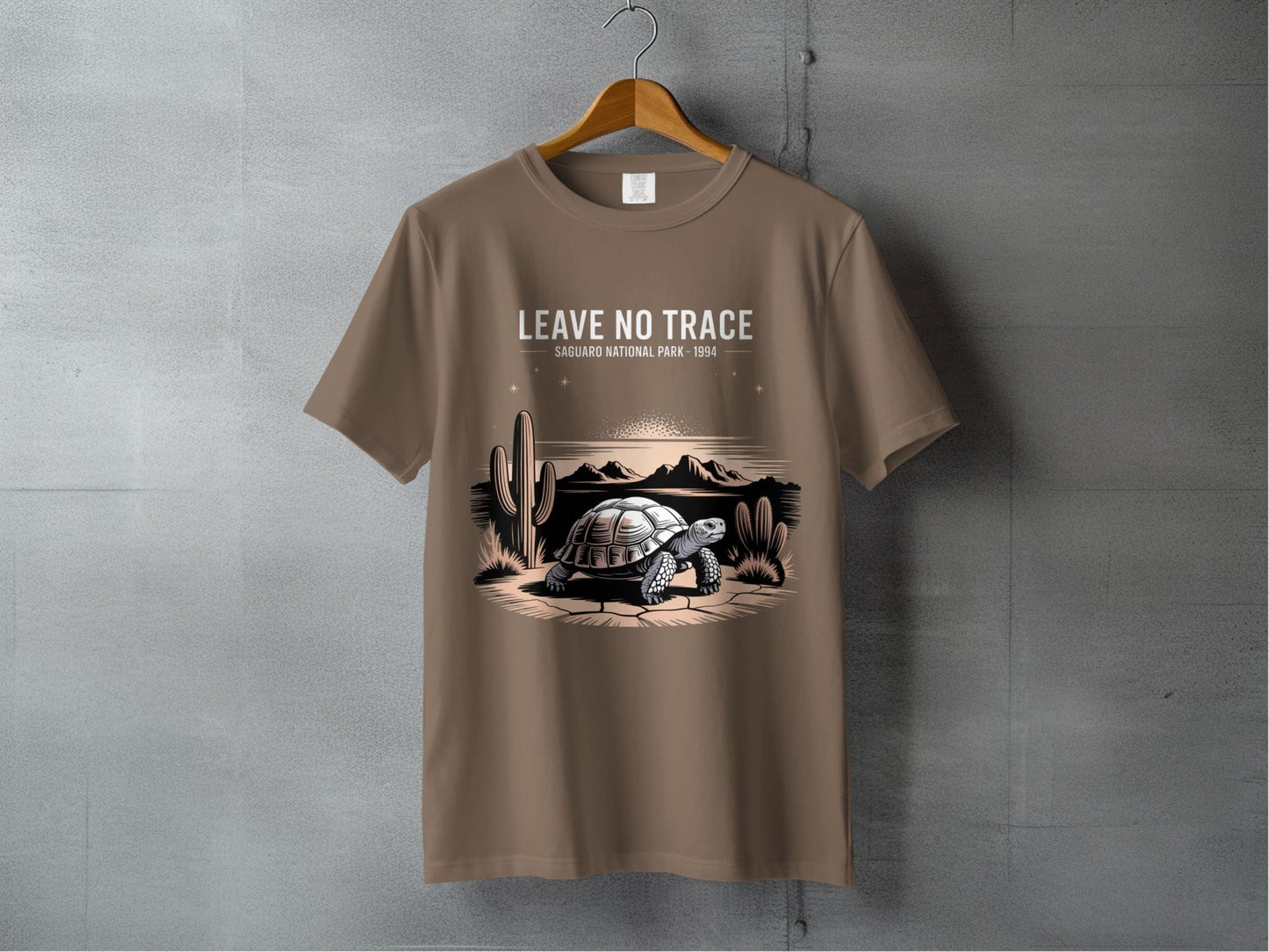 "Leave No Trace" Saguaro National Park T-Shirt - S - Sloth & Duck
