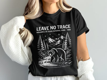 "Leave No Trace" Wrangell St Elias National Park T-Shirt - S - Sloth & Duck