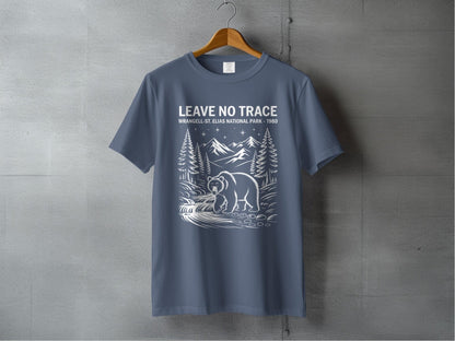"Leave No Trace" Wrangell St Elias National Park T-Shirt - S - Sloth & Duck