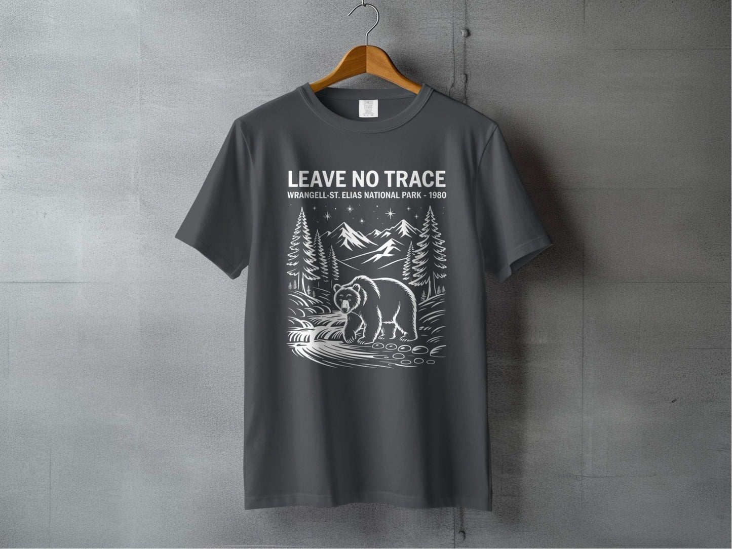 "Leave No Trace" Wrangell St Elias National Park T-Shirt - S - Sloth & Duck