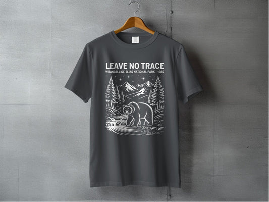 "Leave No Trace" Wrangell St Elias National Park T-Shirt - S - Sloth & Duck