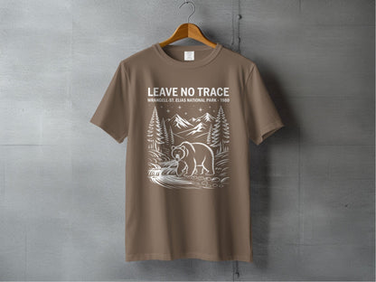 "Leave No Trace" Wrangell St Elias National Park T-Shirt - S - Sloth & Duck