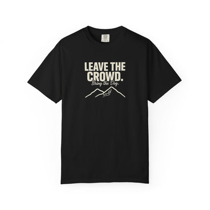 Leave The Crowd Bring The Dog T-Shirt -S - Sloth & Duck