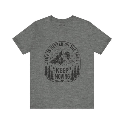 Life Is Better On The Trail Mountain T-Shirt - M - Sloth & Duck