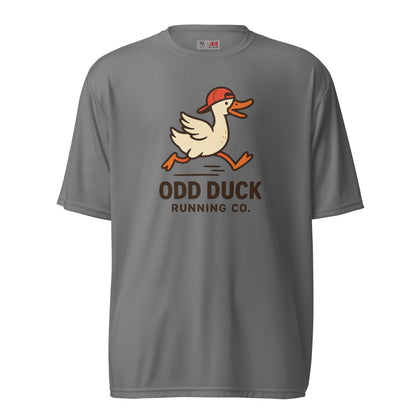 Mens Odd Duck Wicking Performance T-Shirt - Graphite - Sloth & Duck