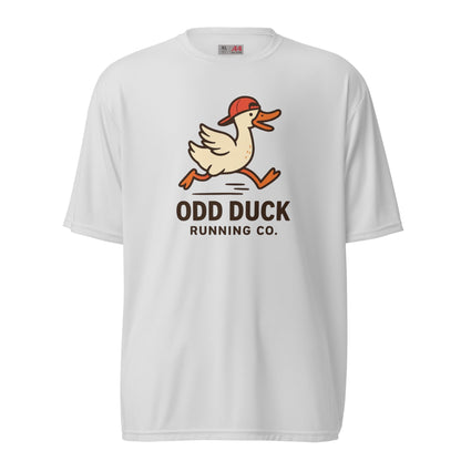 Mens Odd Duck Wicking Performance T-Shirt - Silver - Sloth & Duck