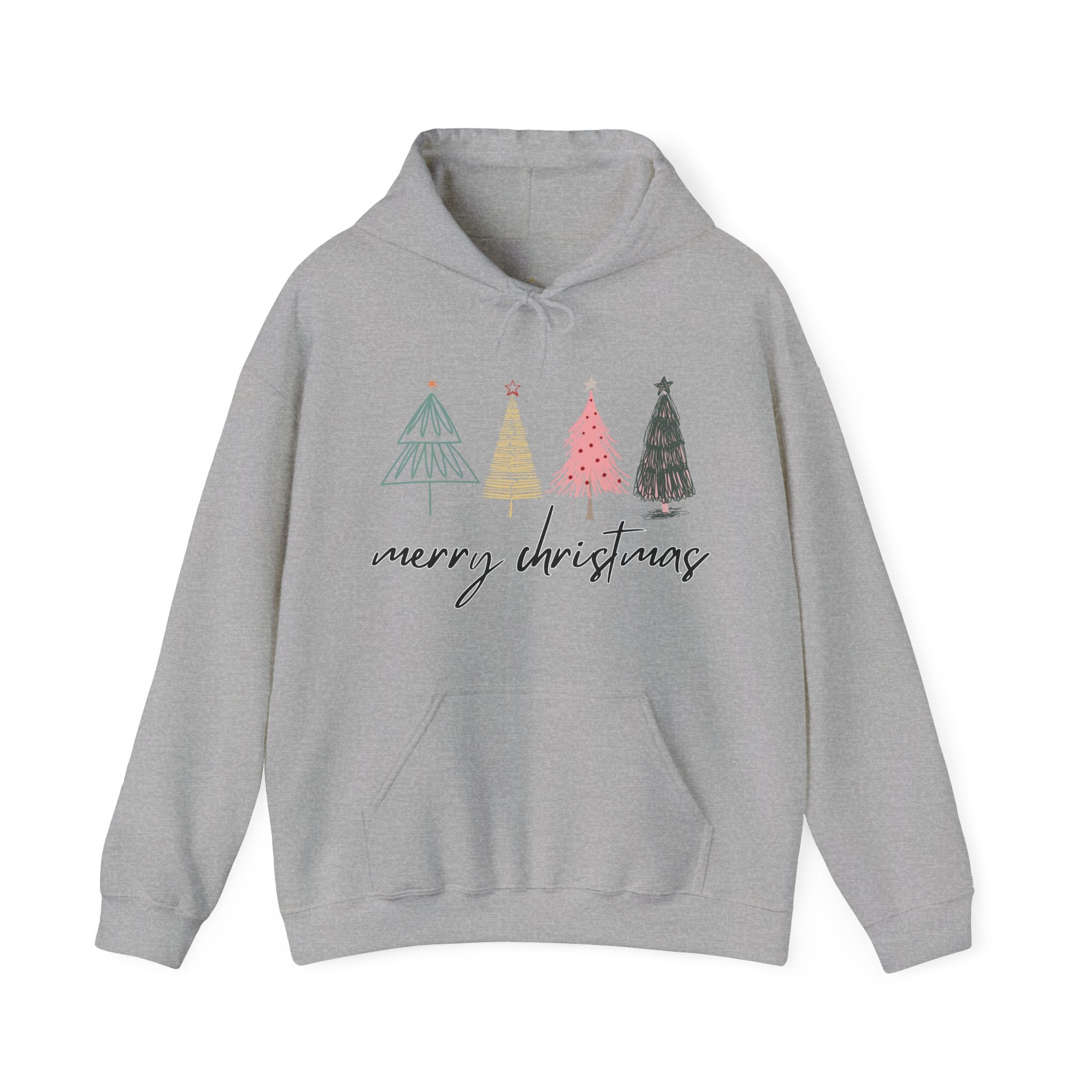 merry christmas light grey hoodie