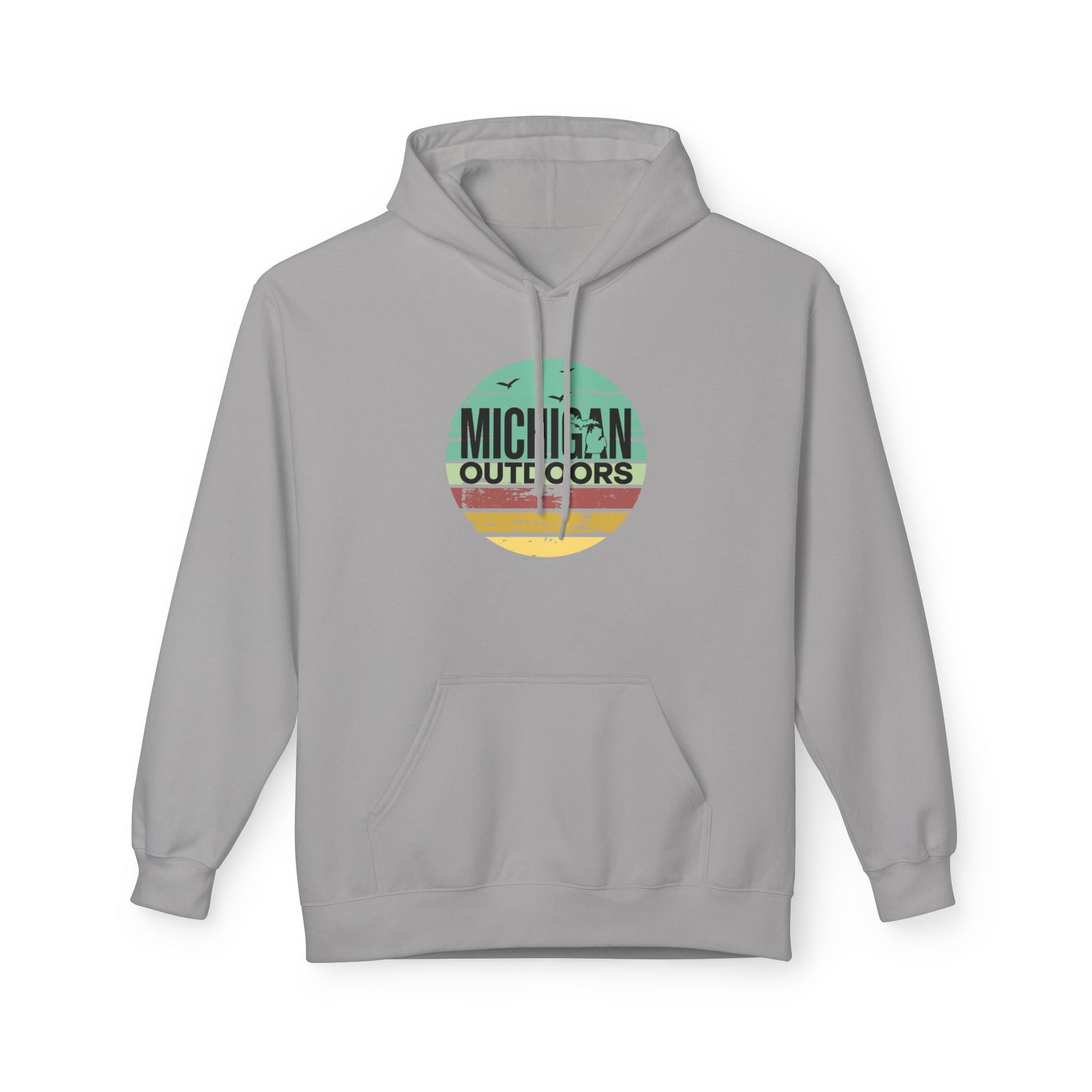 Michigan Outdoor Hoodie | Great Lakes Trail Runner Sweatshirt - S - Sloth & Duck