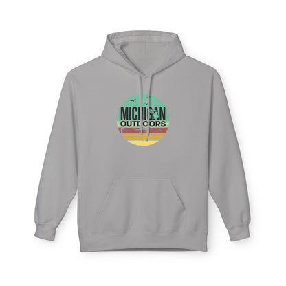 Michigan Outdoor Hoodie | Great Lakes Trail Runner Sweatshirt - S - Sloth & Duck