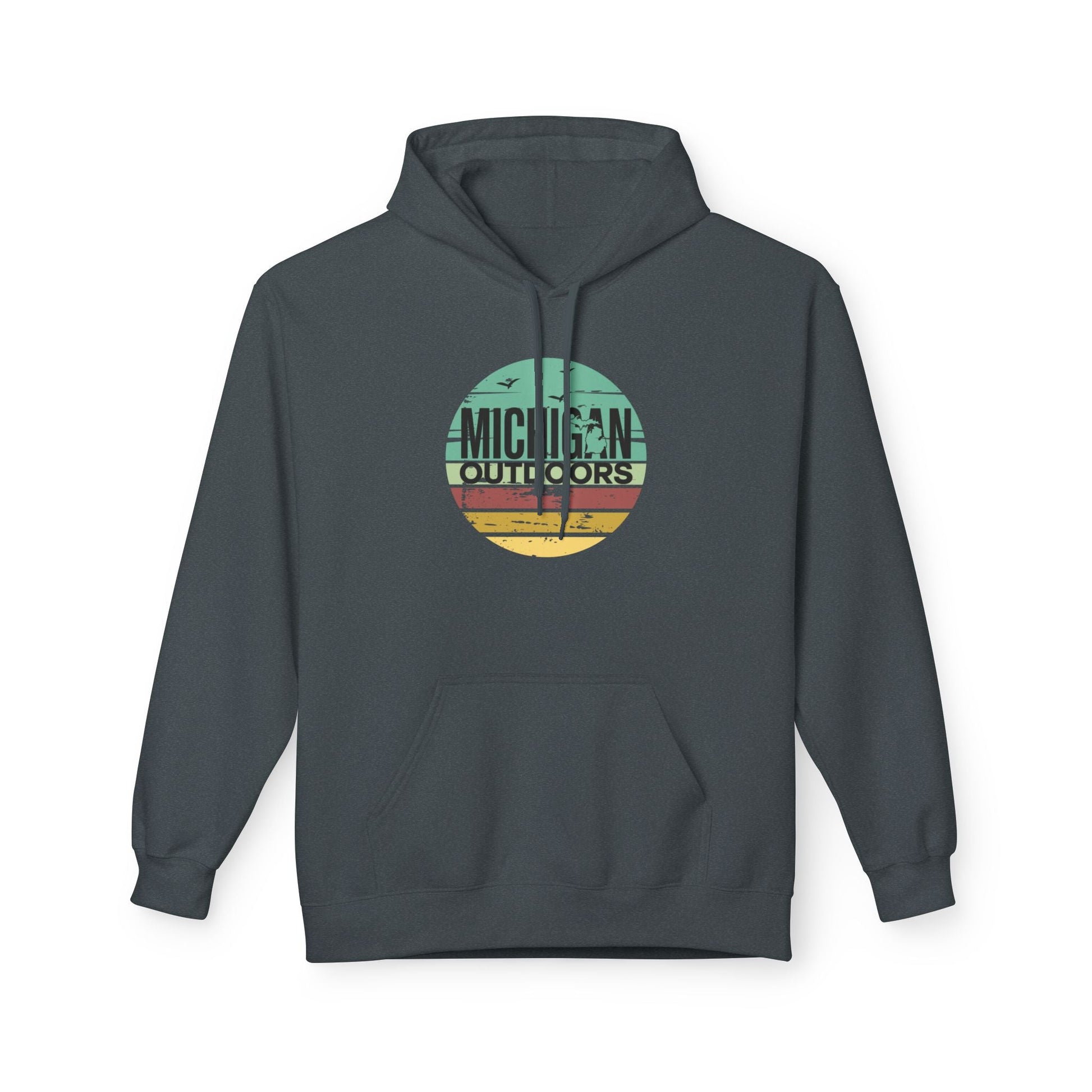Michigan Outdoor Hoodie | Great Lakes Trail Runner Sweatshirt - S - Sloth & Duck