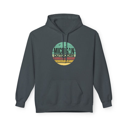 Michigan Outdoor Hoodie | Great Lakes Trail Runner Sweatshirt - S - Sloth & Duck
