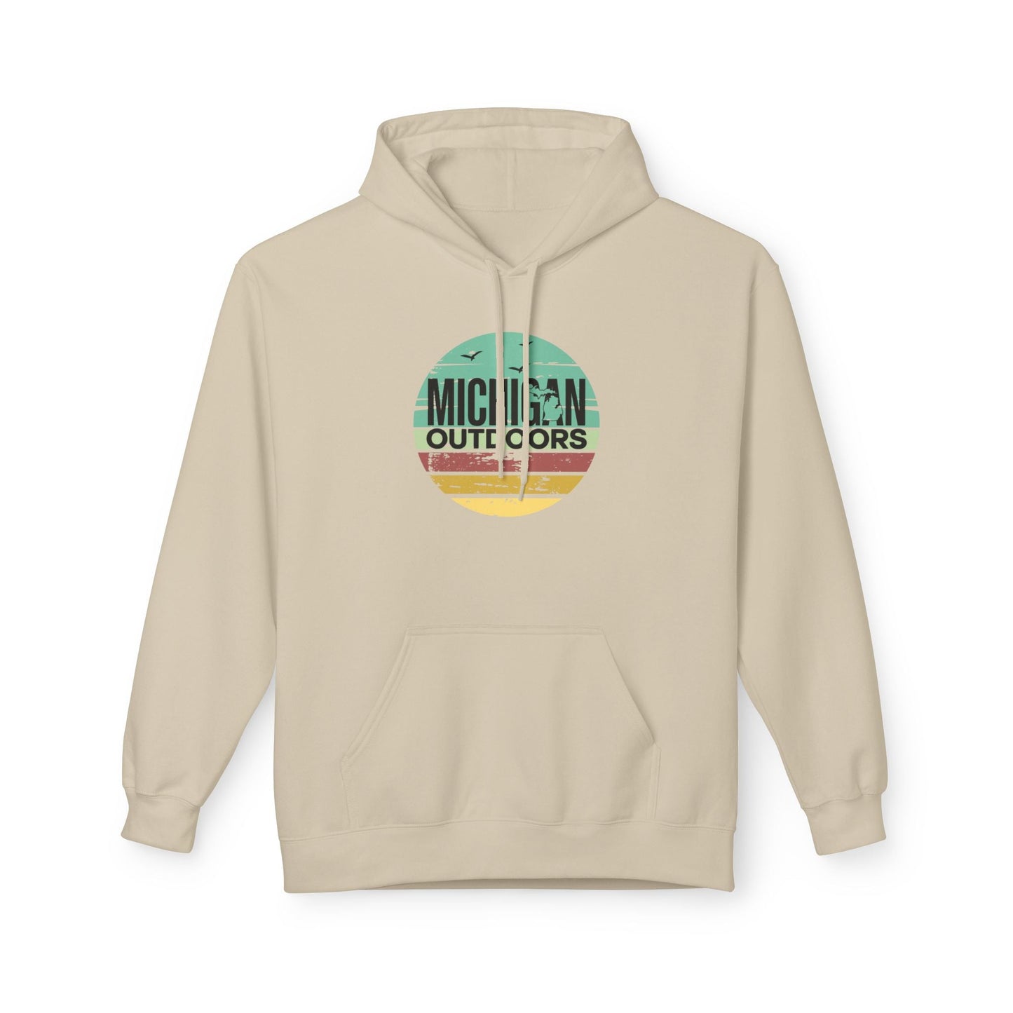 Michigan Outdoor Hoodie | Great Lakes Trail Runner Sweatshirt - S - Sloth & Duck