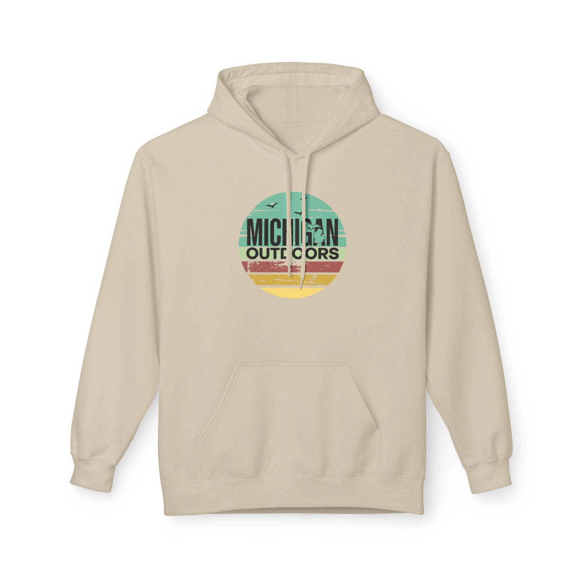 Michigan Outdoor Hoodie | Great Lakes Trail Runner Sweatshirt - S - Sloth & Duck