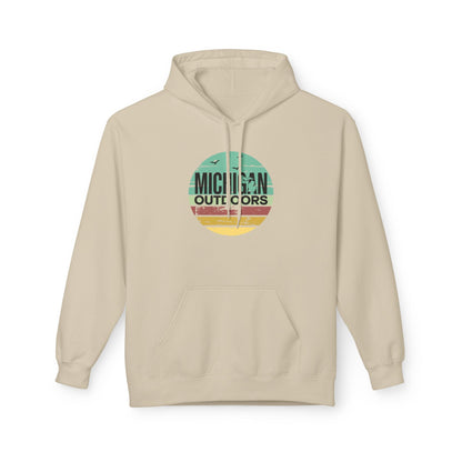 Michigan Outdoor Hoodie | Great Lakes Trail Runner Sweatshirt - S - Sloth & Duck