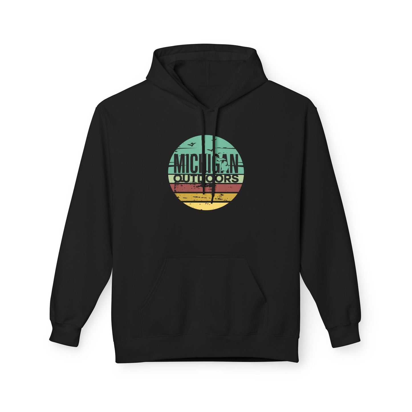 Michigan Outdoor Hoodie | Great Lakes Trail Runner Sweatshirt - S - Sloth & Duck