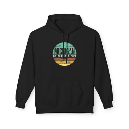 Michigan Outdoor Hoodie | Great Lakes Trail Runner Sweatshirt - S - Sloth & Duck