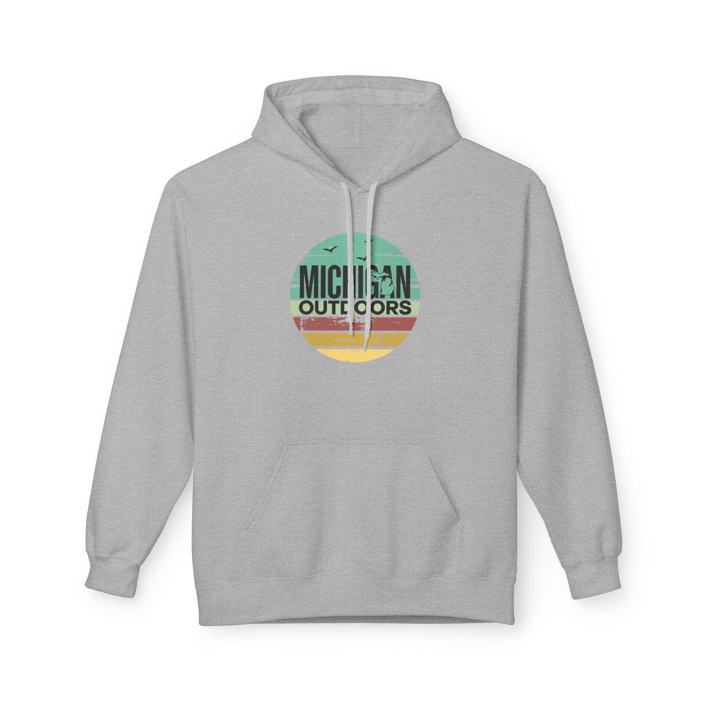 Michigan Outdoor Hoodie | Great Lakes Trail Runner Sweatshirt - S - Sloth & Duck