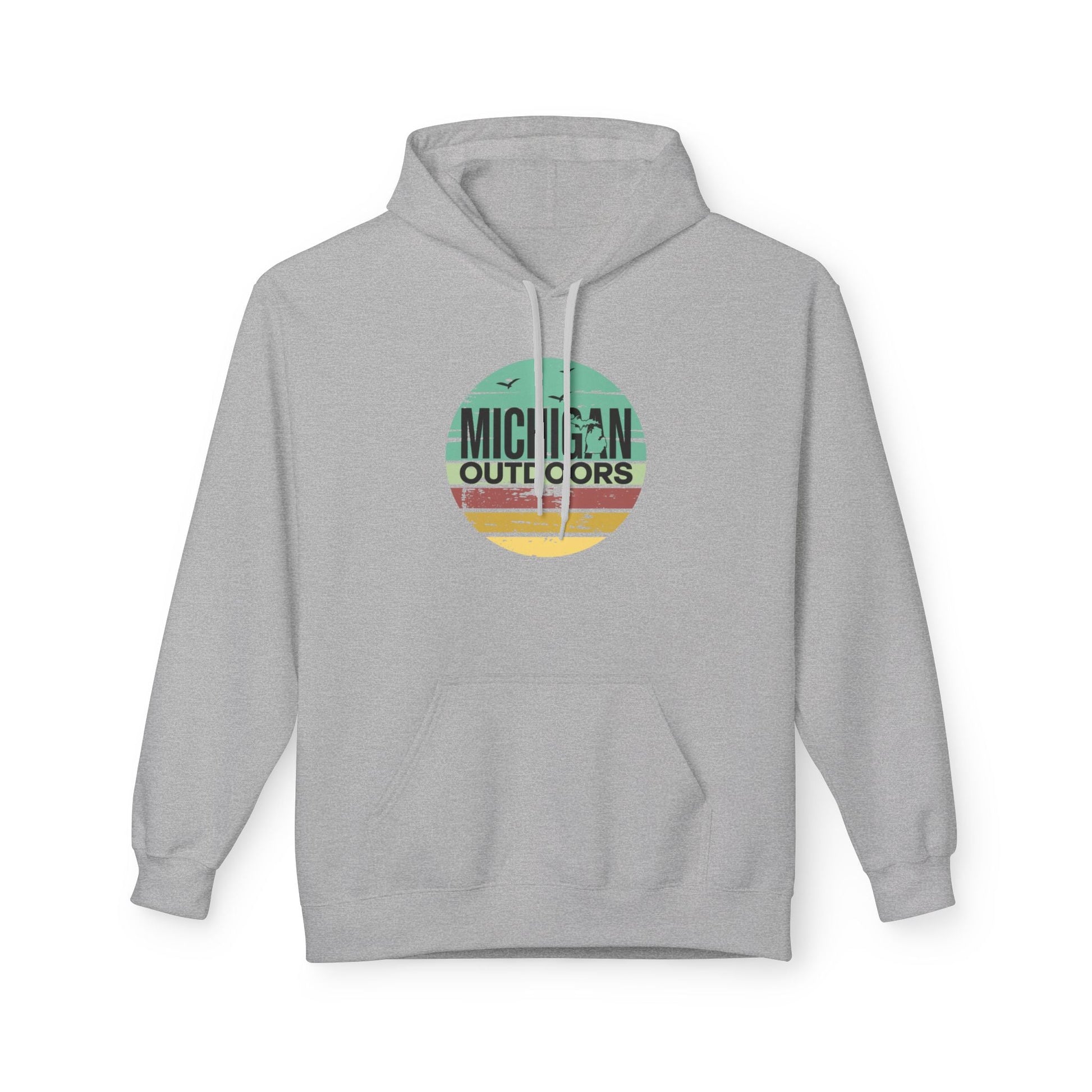 Michigan Outdoor Hoodie | Great Lakes Trail Runner Sweatshirt - S - Sloth & Duck