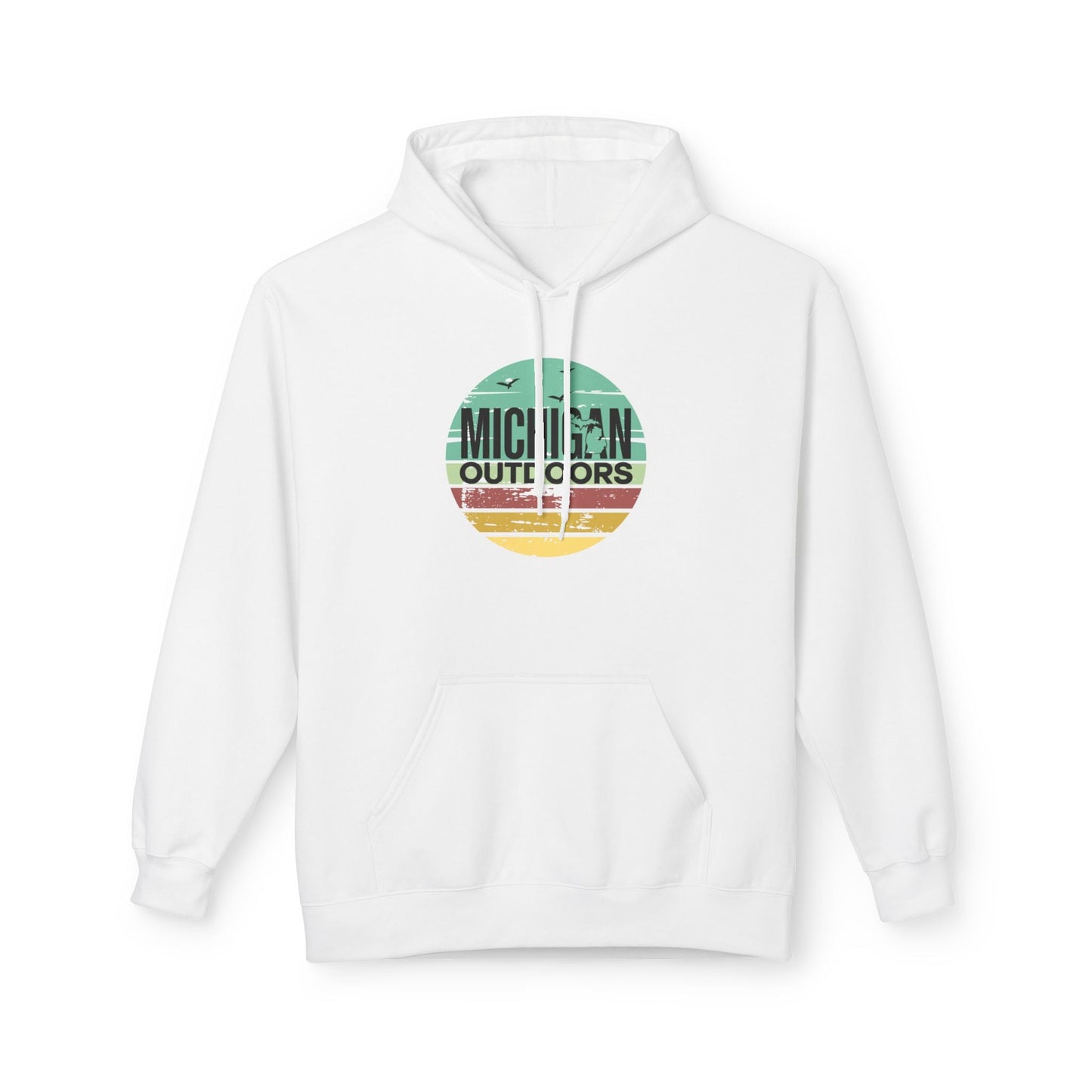 Michigan Outdoor Hoodie | Great Lakes Trail Runner Sweatshirt - S - Sloth & Duck