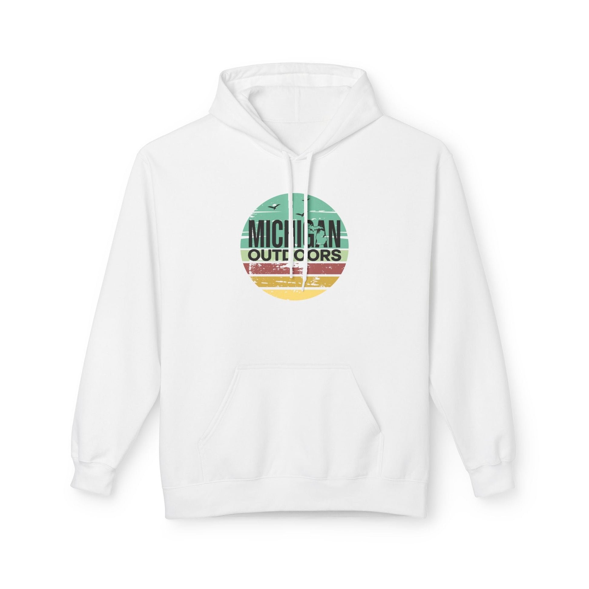 Michigan Outdoor Hoodie | Great Lakes Trail Runner Sweatshirt - S - Sloth & Duck
