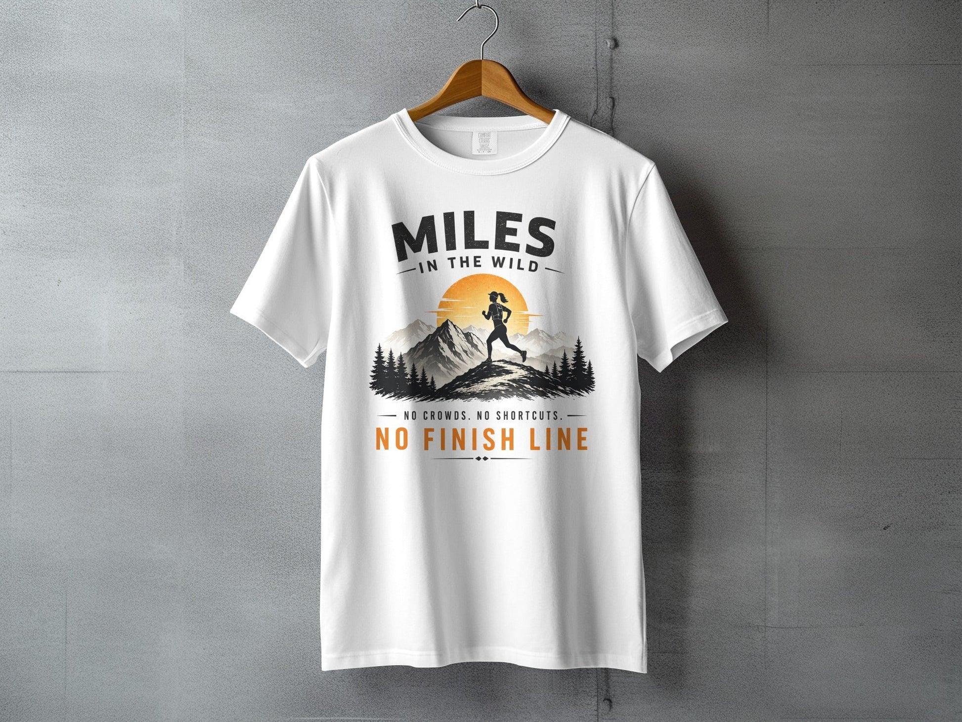 Miles in the Wild Female Trail Runner T-Shirt - S - Sloth & Duck