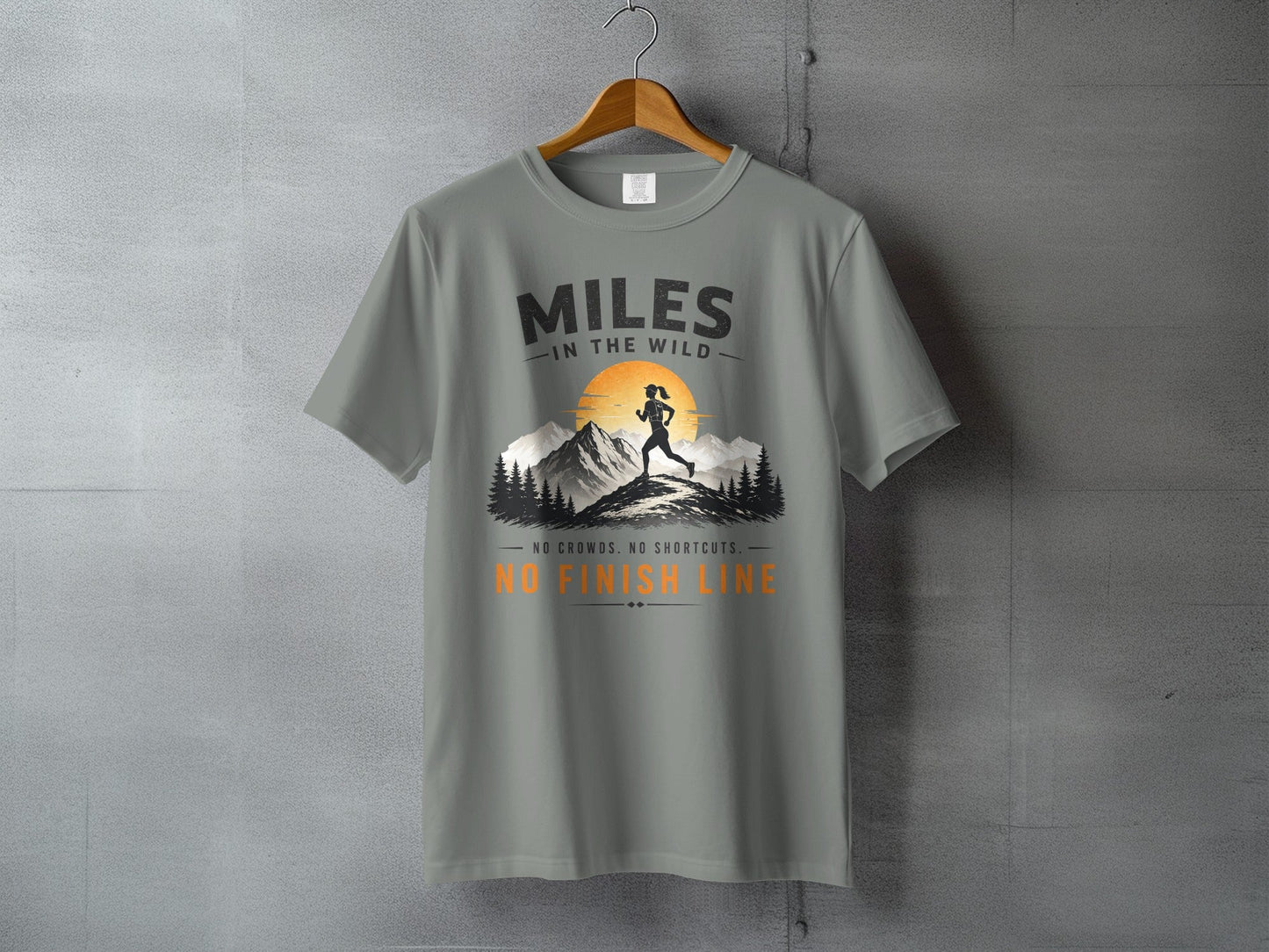 Miles in the Wild Female Trail Runner T-Shirt - S - Sloth & Duck