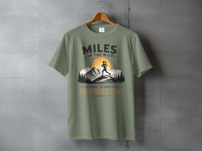 Miles in the Wild Female Trail Runner T-Shirt - S - Sloth & Duck