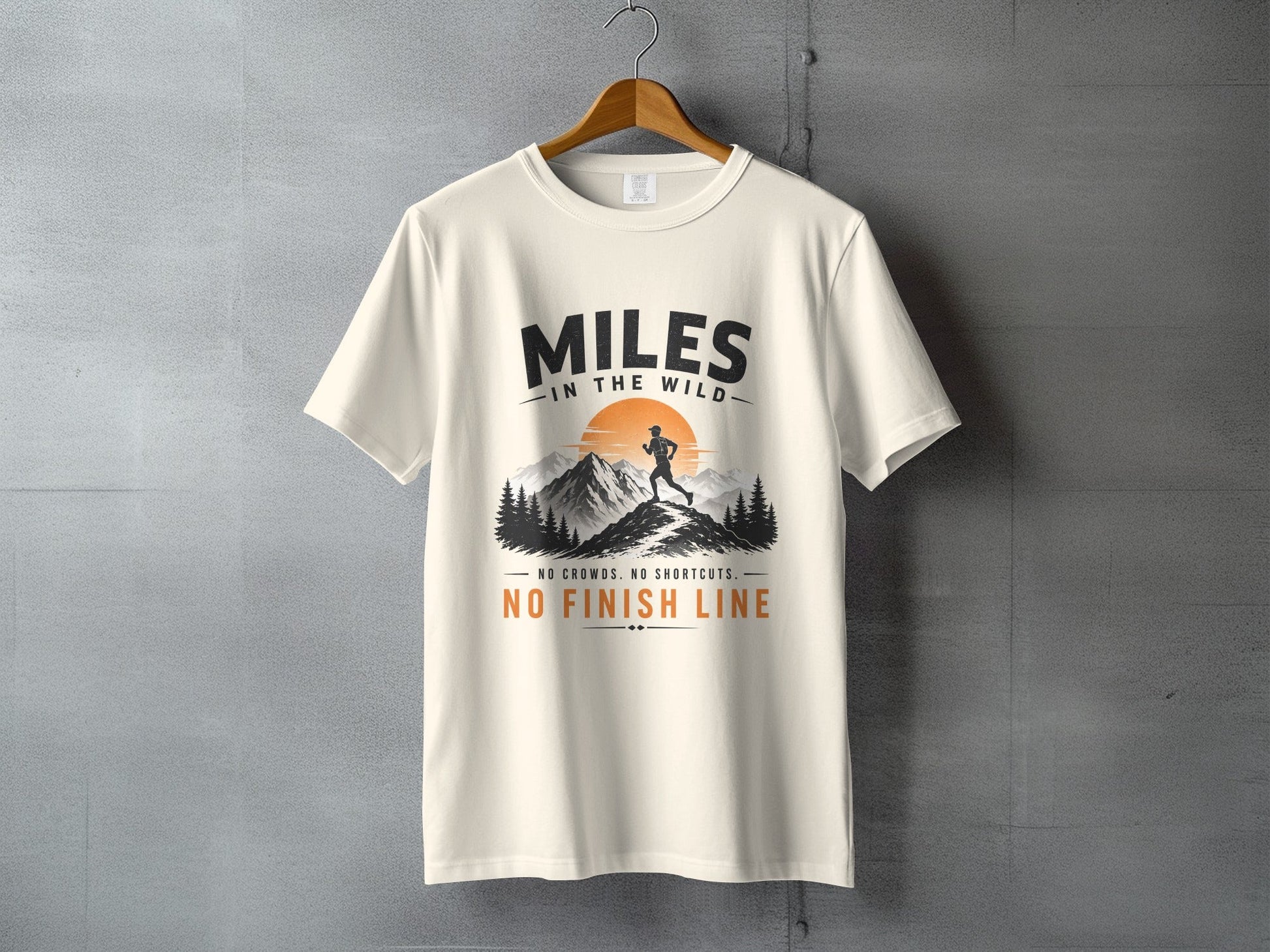 Miles in the Wild Male Trail Runner T-Shirt - S - Sloth & Duck